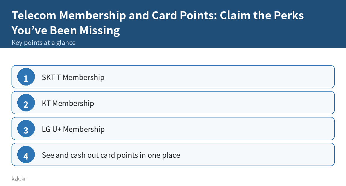 Telecom Membership and Card Points: Claim the Perks You’ve Been Missing: key points summary